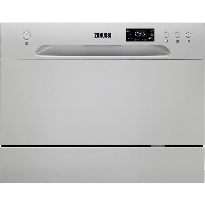 Zanussi ZDM17301SA Tabletop Compact Dishwasher in silver